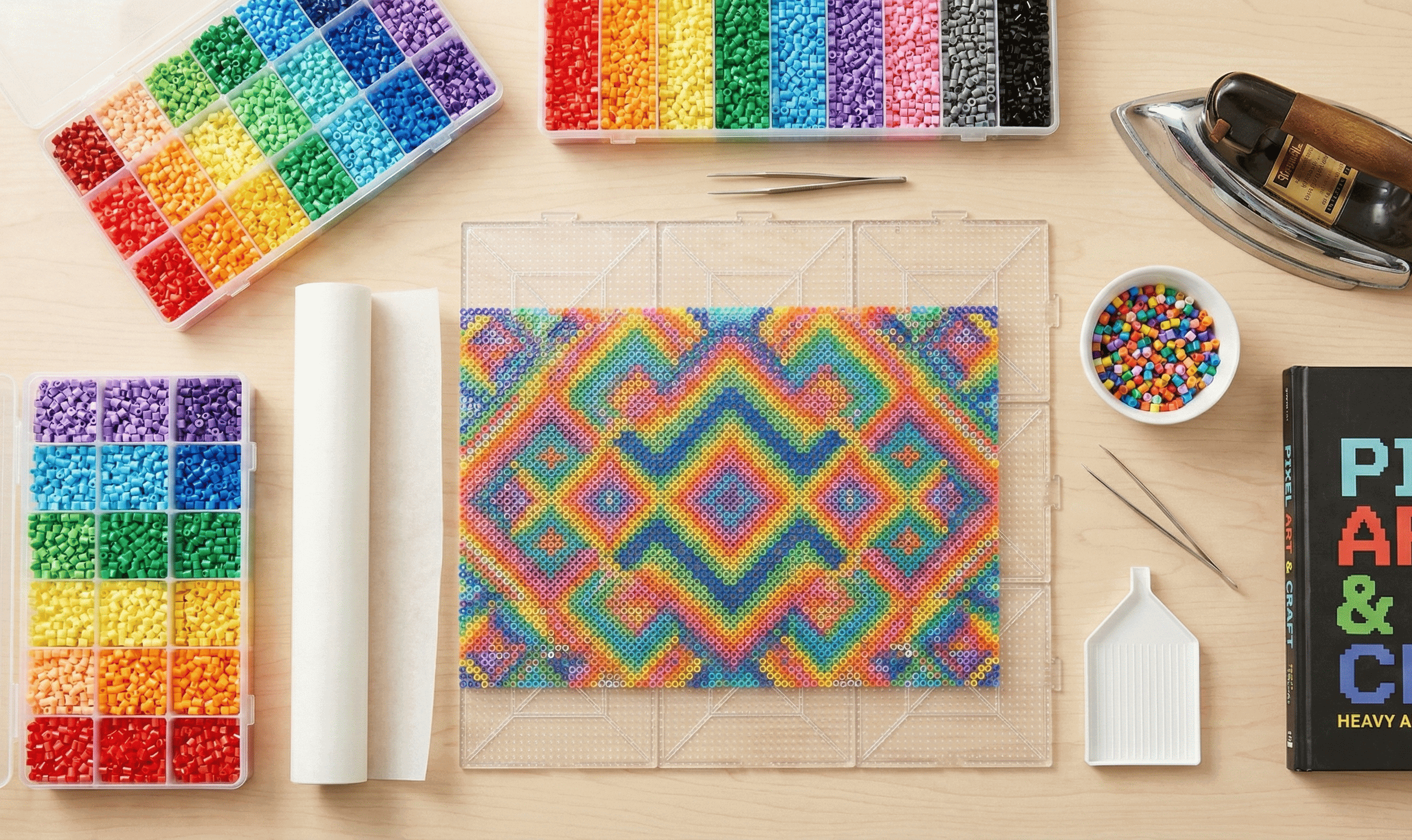 如何熨烫拼豆:所需的基本材料